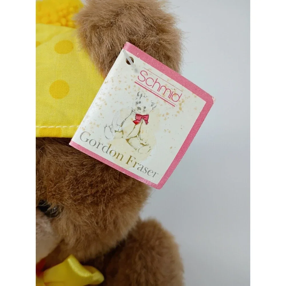 Schmid Wind Up Musical Jointed Teddy Bear Plush Gordon Fraser 1984 Musical NOS